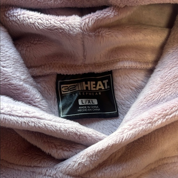 32 Degrees Cozy Hooded Robe - Light Pink - Picture 9 of 9